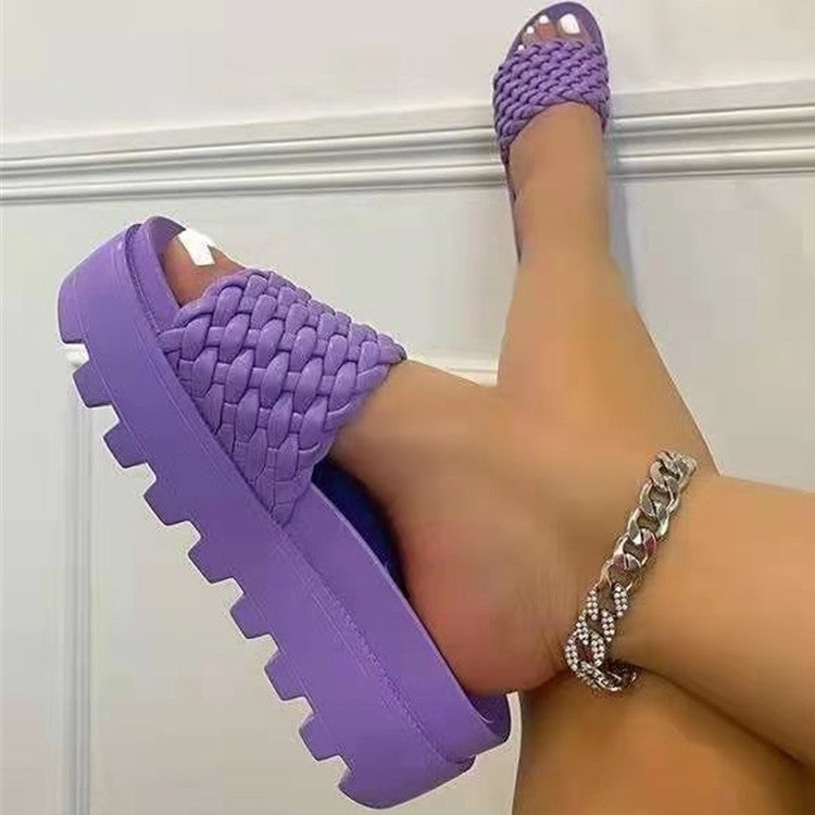 New Large Size Sandal Women New Ebay Foreign Trade Thick Bottom